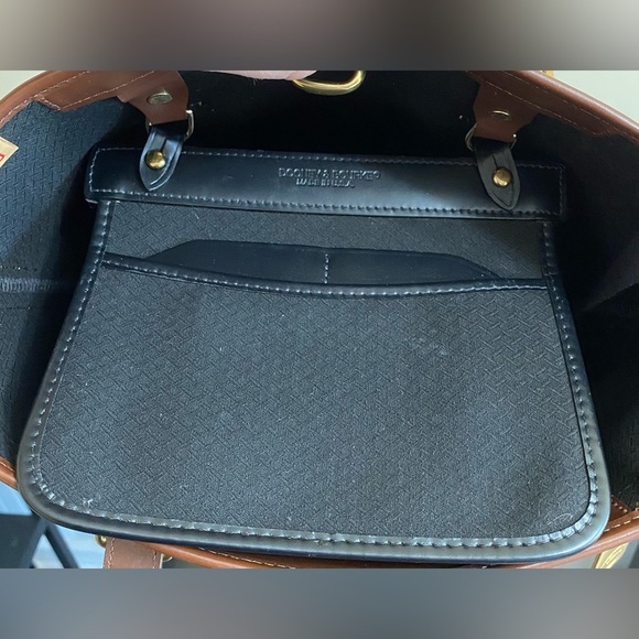 Dooney & Bourke Vintage Canvas Leather Bucket Tote - Picture 7 of 11